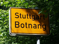 Schlüsseldienst Stuttgart Botnang Ortseingangsschild