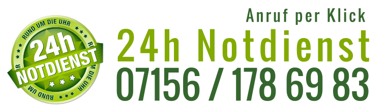 24 Stunden Notdienstnummer: 07156 1786983
